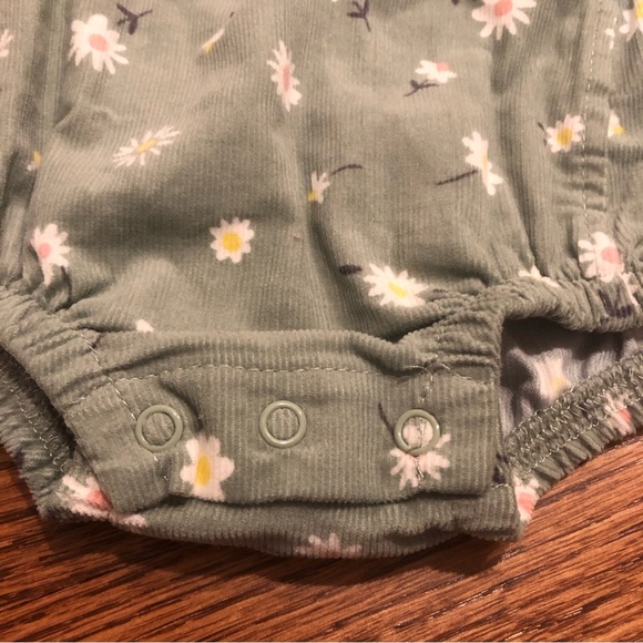 NEW Angel Dear Corduroy Floral Romper - Picture 5 of 8